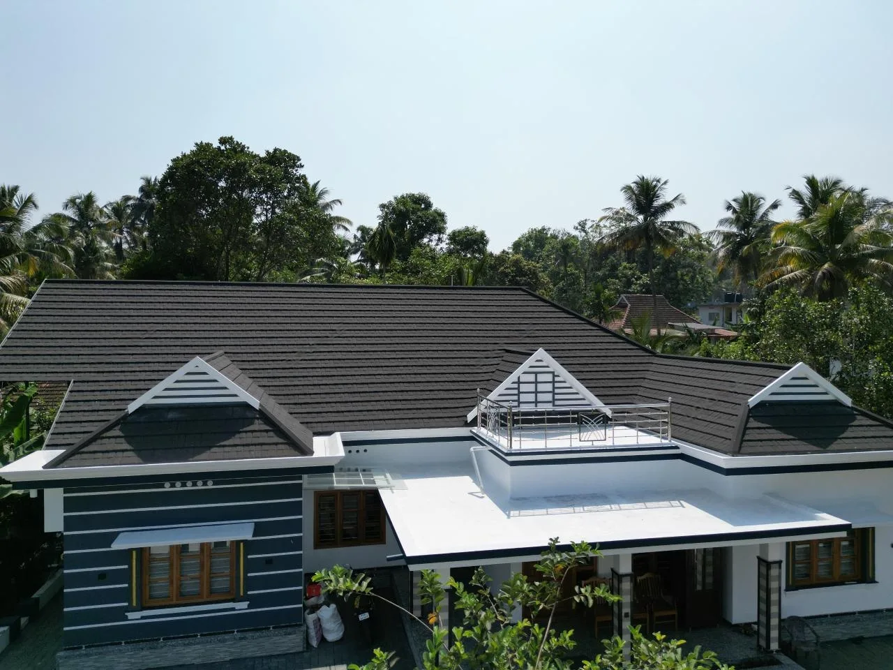 Premium stone coated metal roof project